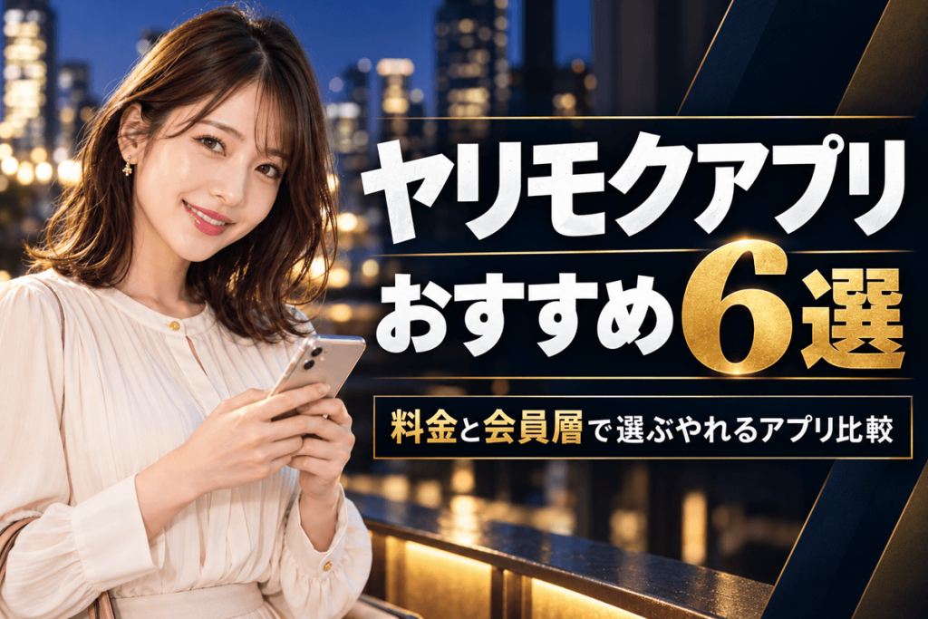ヤリモクアプリおすすめ6選｜料金と会員層で選ぶやれるアプリ比較